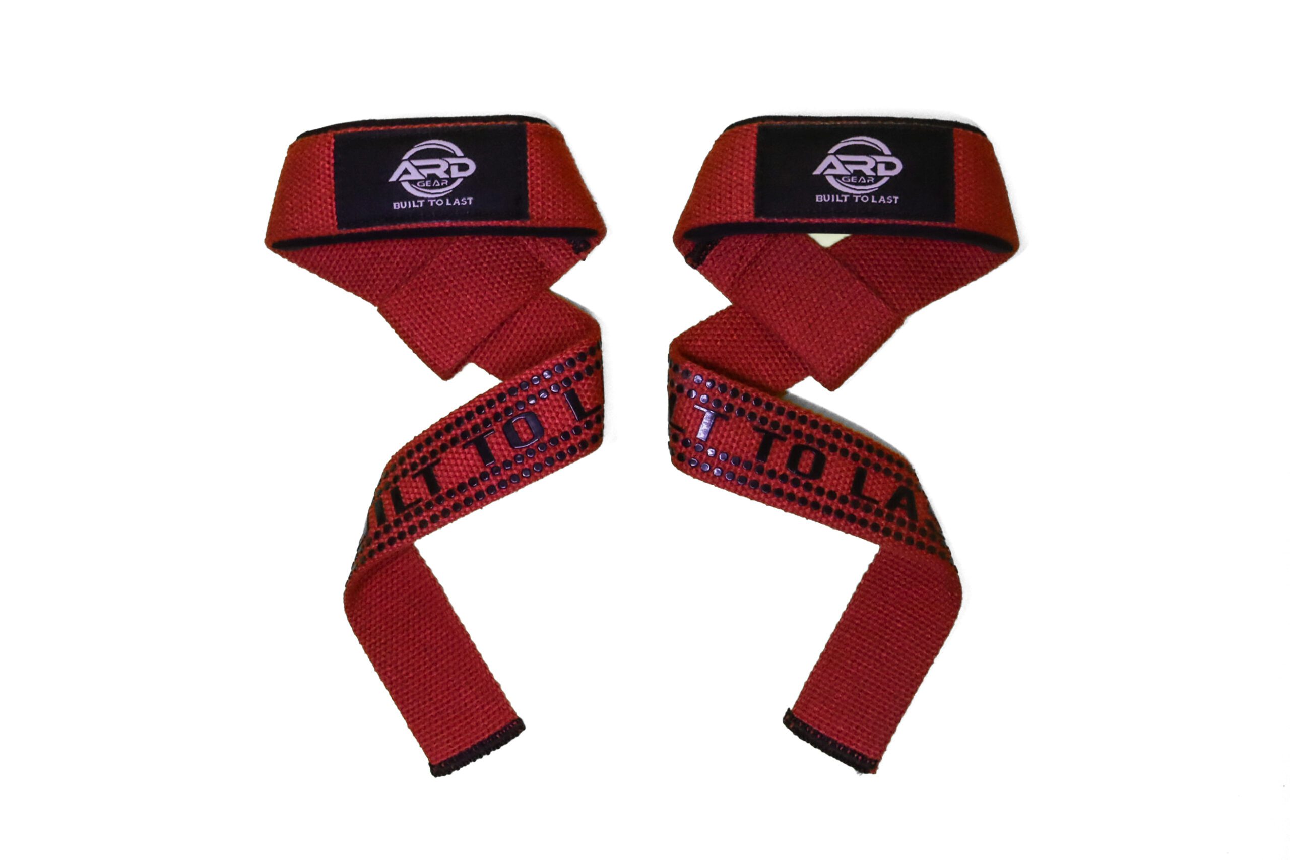 ARDGear™ Cotton weightlifting straps - RED
